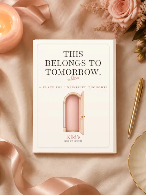 This Belongs to Tomorrow guided reflection journal by Kiki’s Reset Room